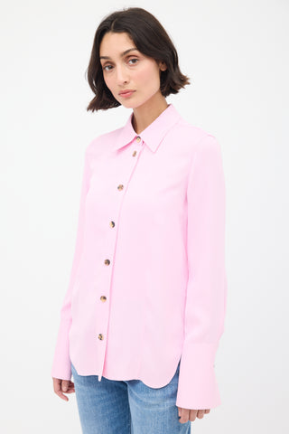 Khaite Pink Long Sleeve Shirt