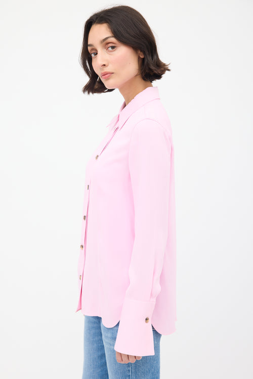 Khaite Pink Long Sleeve Shirt