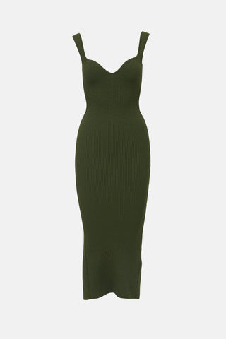Khaite Rib Knit Nina Midi Dress