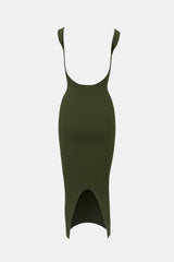 Khaite Rib Knit Nina Midi Dress