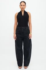 Khaite Ribbed Toto Halter Bodysuit