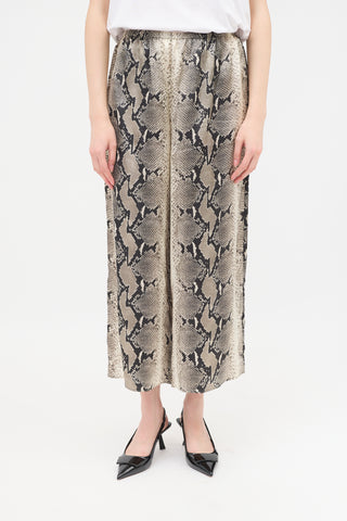 Khaite Satin Printed Mindy Culotte