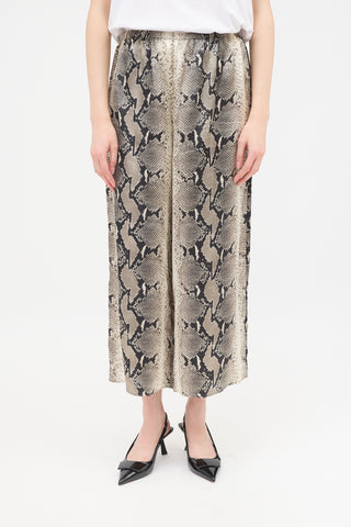Khaite Satin Printed Mindy Culotte