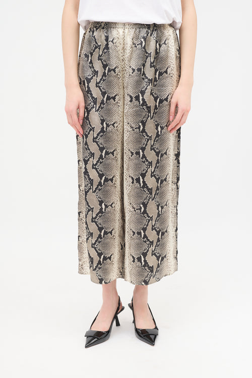 Khaite Satin Printed Mindy Culotte