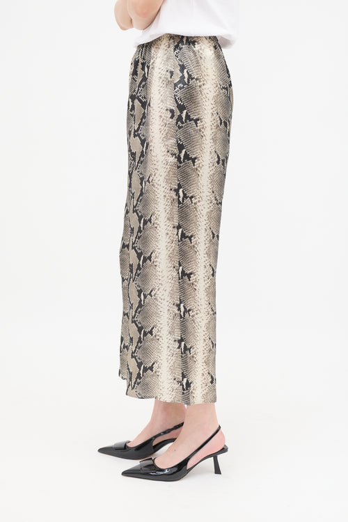 Khaite Satin Printed Mindy Culotte