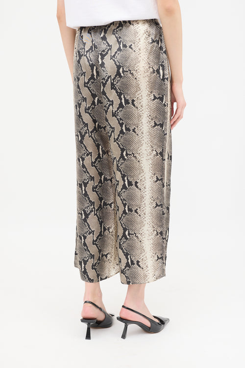 Khaite Satin Printed Mindy Culotte