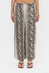 Khaite Satin Printed Mindy Pant