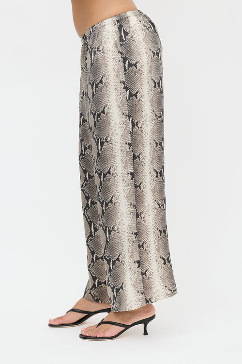 Khaite Satin Printed Mindy Pant