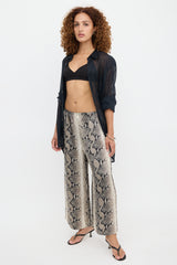 Khaite Satin Printed Mindy Pant