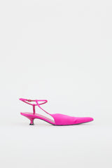 Khaite Satin Seville Slingback Pump