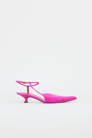 Khaite Satin Seville Slingback Pump