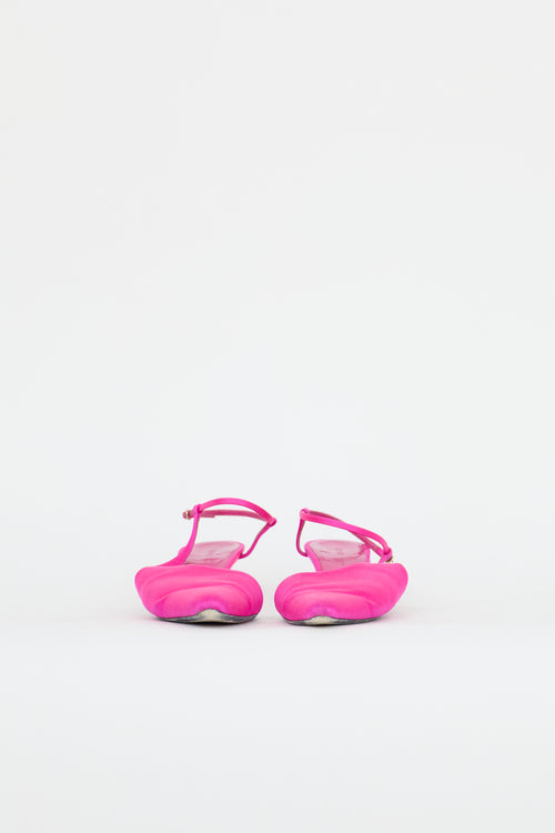 Khaite Satin Seville Slingback Pump
