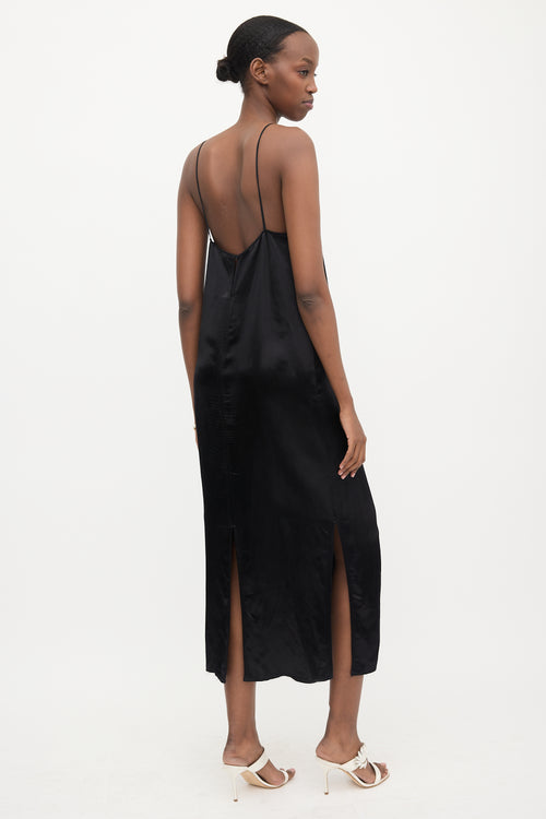 Khaite Satin & Lace Slip Dress