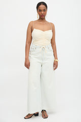 Khaite Shelly Ruched Tank Top