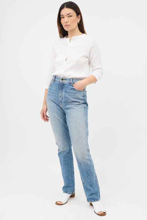 Khaite Splatter Daria Jeans