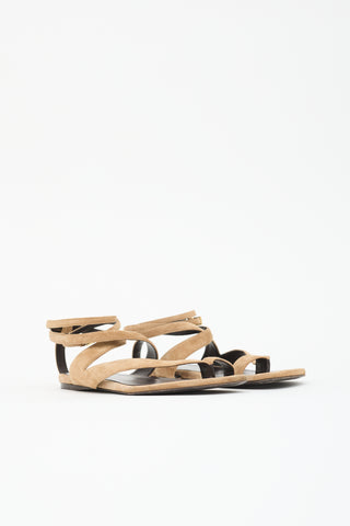 Khaite Suede Aimee Sandal