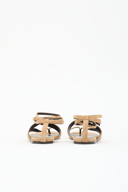 Khaite Suede Aimee Sandal