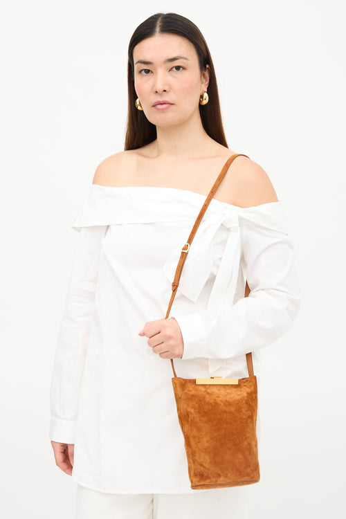 Khaite Suede Etta Bucket Bag