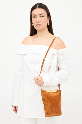 Khaite Suede Etta Bucket Bag