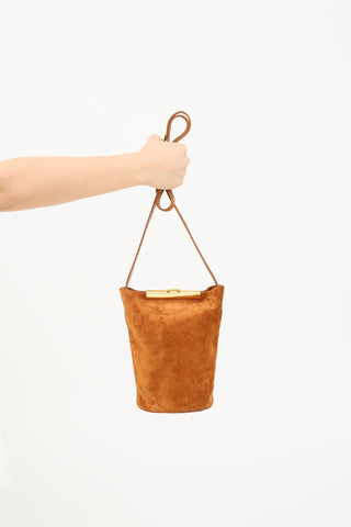 Khaite Suede Etta Bucket Bag
