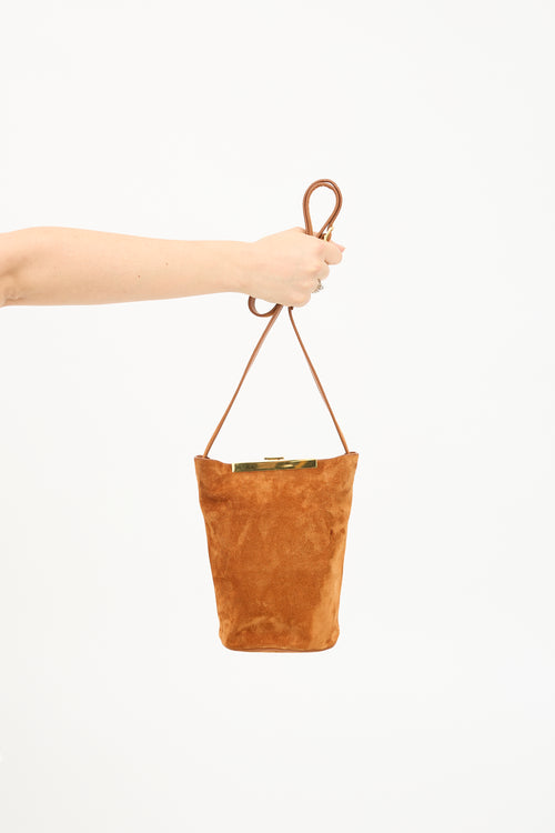 Khaite Suede Etta Bucket Bag