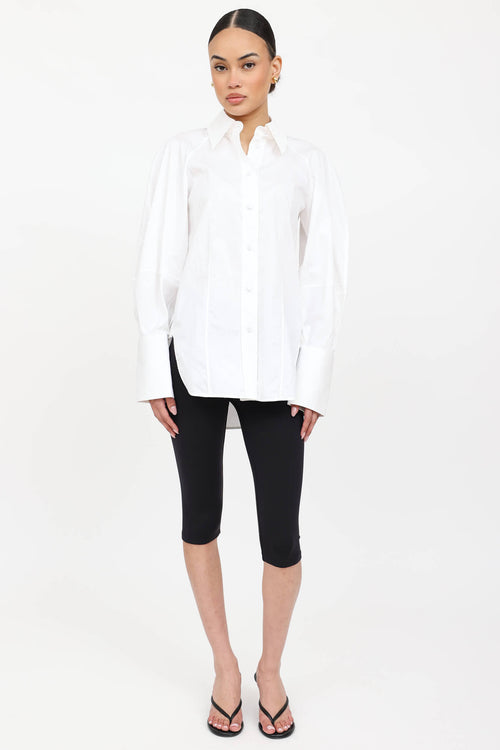 Khaite Cotton Button Up Shirt