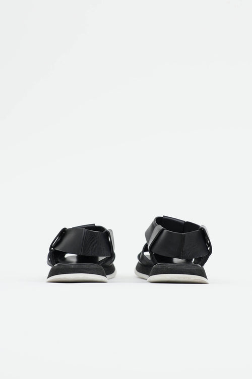 Khaite Leather Fisherman Woven Sandal