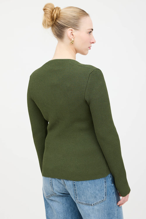 Khaite Kirah Ribbed Knit Top