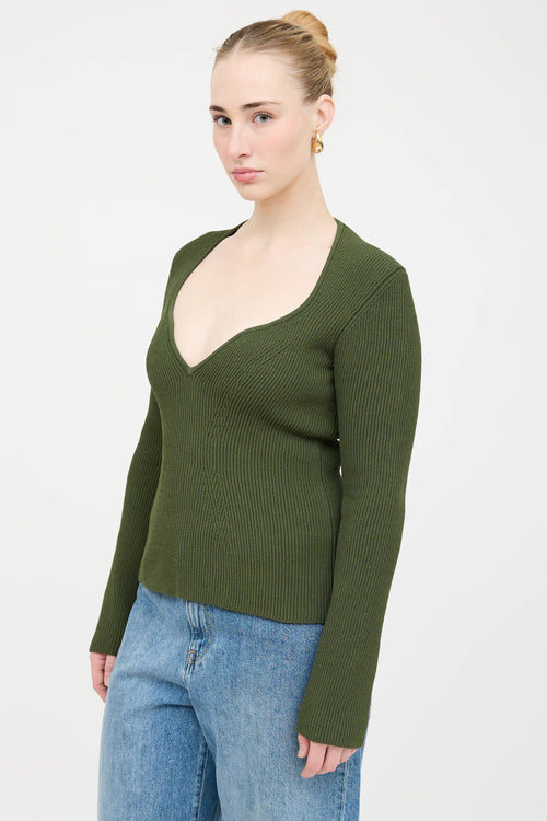 Khaite Kirah Ribbed Knit Top