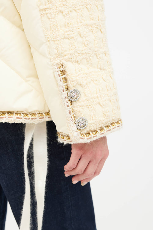 KhrisJoy Tweed Puffer Jacket