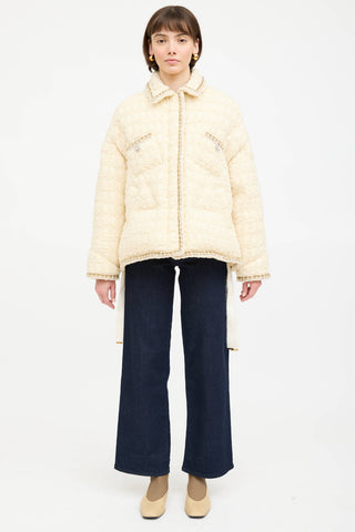 KhrisJoy Tweed Puffer Jacket