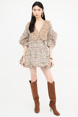 Kiki Vargas Floral Mini Dress