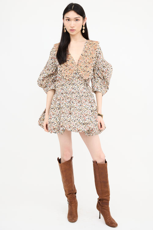 Kiki Vargas Floral Mini Dress