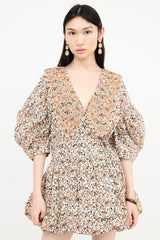 Kiki Vargas Floral Mini Dress