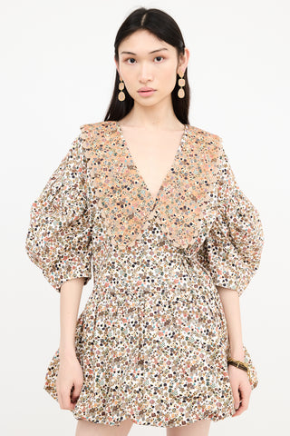 Kiki Vargas Floral Mini Dress