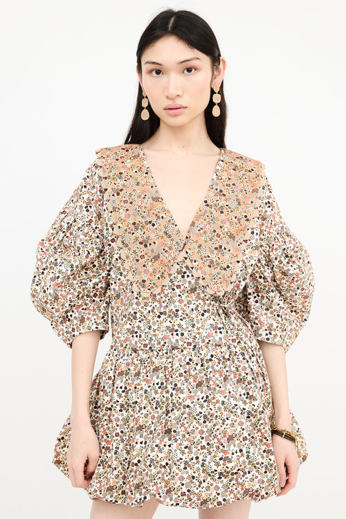 Kiki Vargas Floral Mini Dress