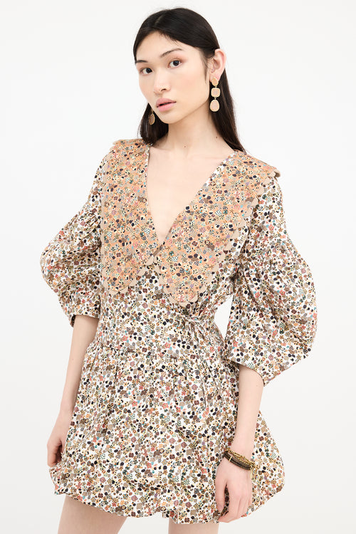 Kiki Vargas Floral Mini Dress