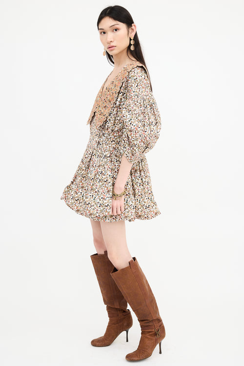 Kiki Vargas Floral Mini Dress