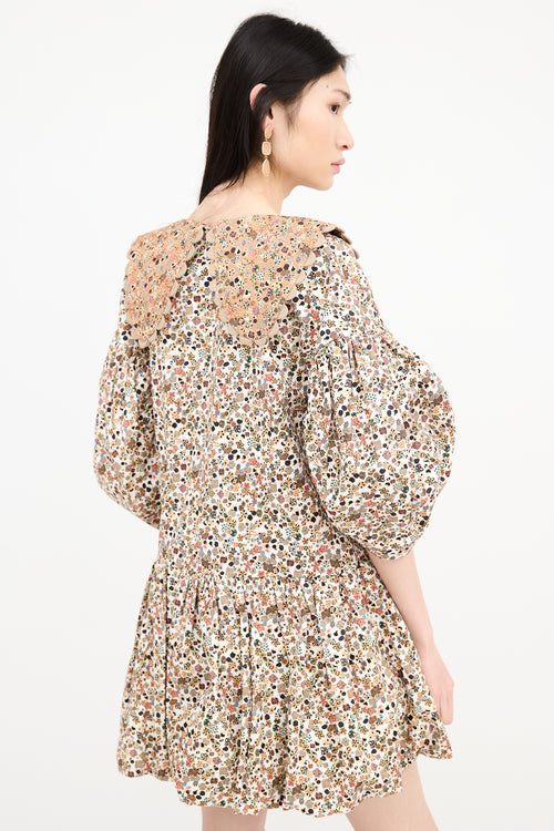 Kiki Vargas Floral Mini Dress