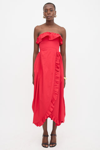 Kika Vargas Sylvia Wrap Effect Dress