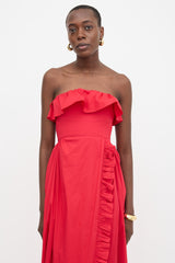 Kika Vargas Sylvia Wrap Effect Dress