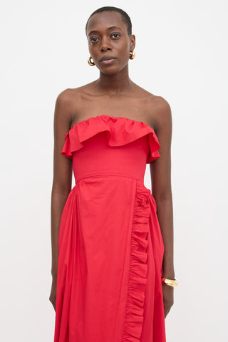 Kika Vargas Sylvia Wrap Effect Dress