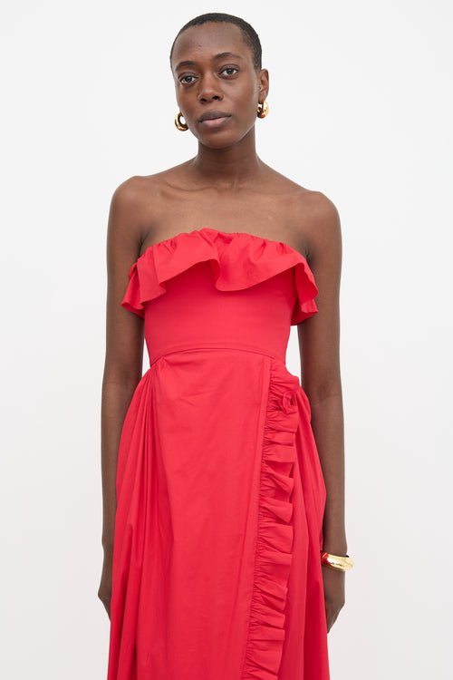 Kika Vargas Sylvia Wrap Effect Dress