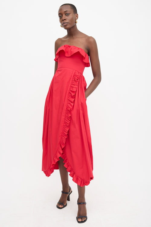 Kika Vargas Sylvia Wrap Effect Dress