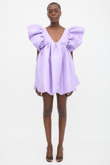 Kika Vargas Taffeta Adri Mini Dress