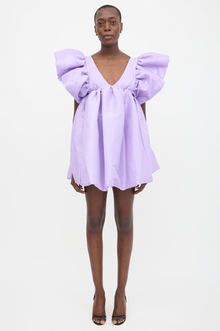 Kika Vargas Taffeta Adri Mini Dress