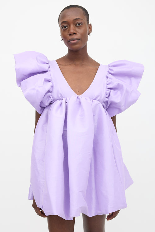 Kika Vargas Taffeta Adri Mini Dress