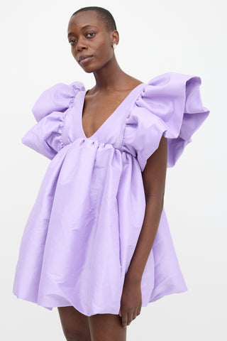 Kika Vargas Taffeta Adri Mini Dress