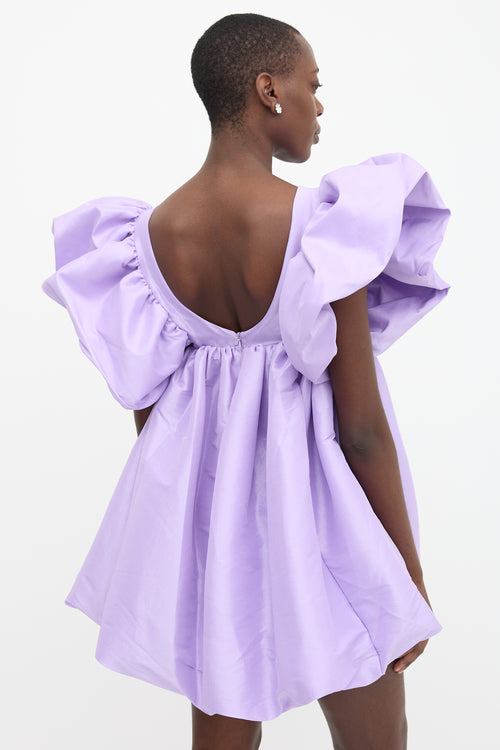 Kika Vargas Taffeta Adri Mini Dress