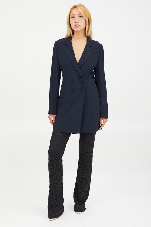 Kiki De Montparnasse Navy Long Blazer